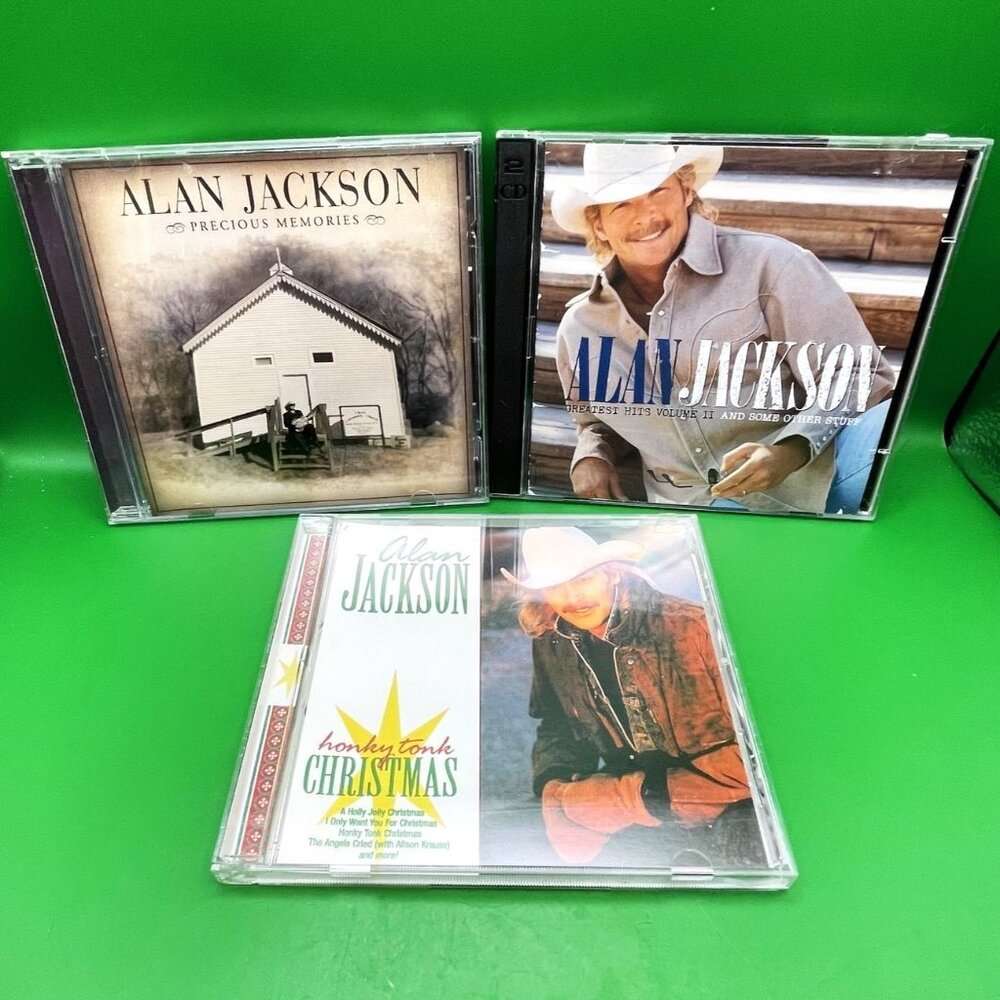 Lot 3 Alan Jackson CD Album Country Gospel Music Christmas Classics 1990s 90s